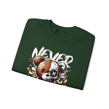 Sweatshirt - 'Never Give Up' Inspirational Design