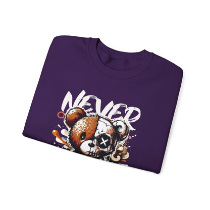 Sweatshirt - 'Never Give Up' Inspirational Design