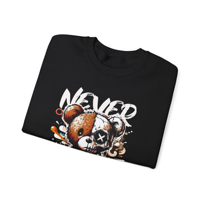 Sweatshirt - 'Never Give Up' Inspirational Design